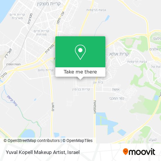 Yuval Kopell Makeup Artist map