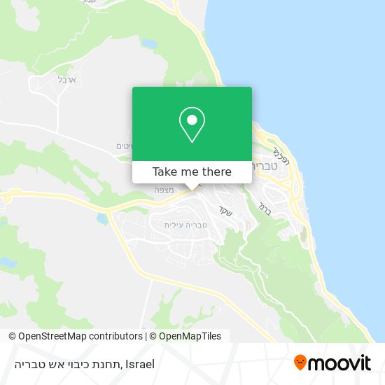 תחנת כיבוי אש טבריה map