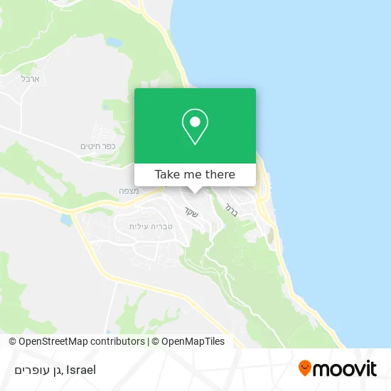 Карта גן עופרים