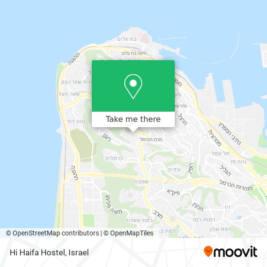 Карта Hi Haifa Hostel