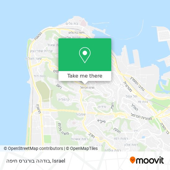 בודהה בורגרס חיפה map