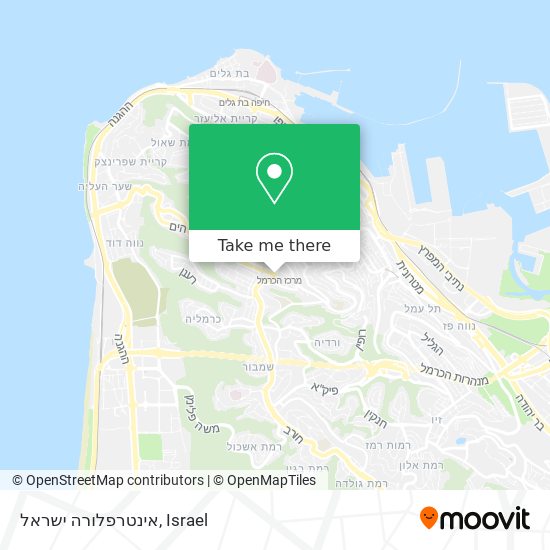 Карта אינטרפלורה ישראל