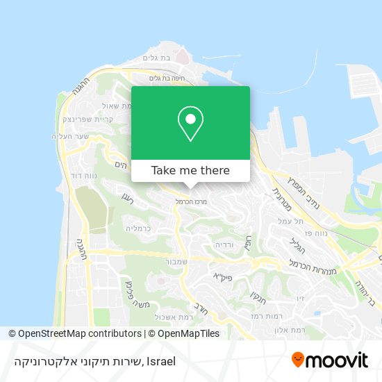 שירות תיקוני אלקטרוניקה map