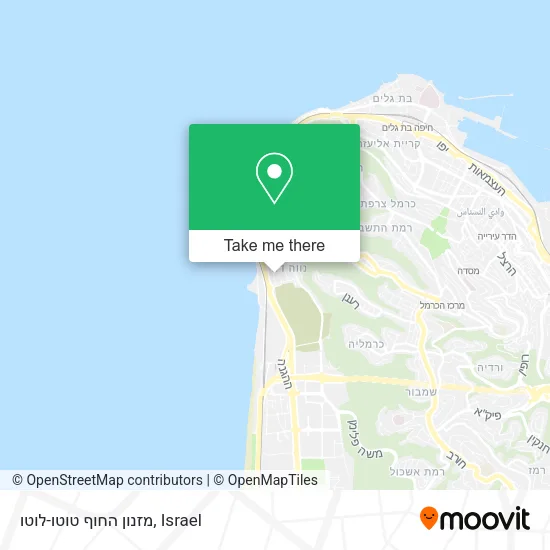 Карта מזנון החוף טוטו-לוטו