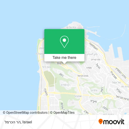 Карта הר הכרמל