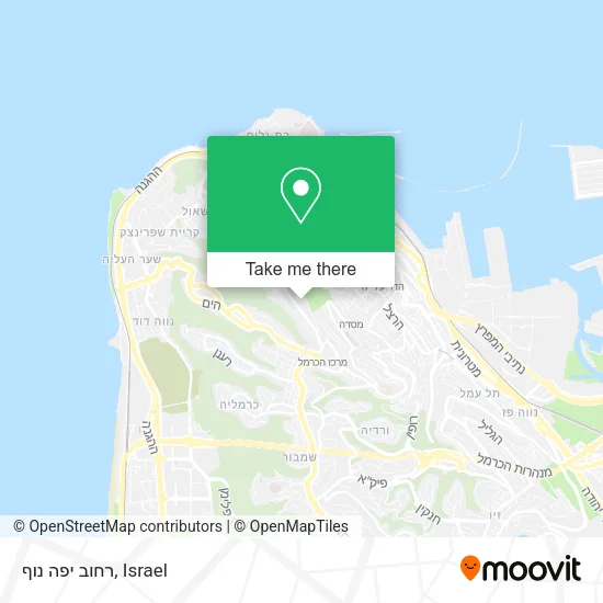 Карта רחוב יפה נוף