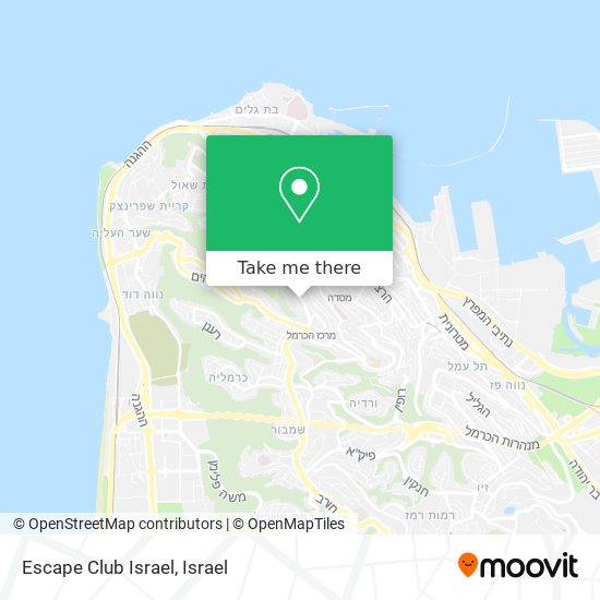 Карта Escape Club Israel