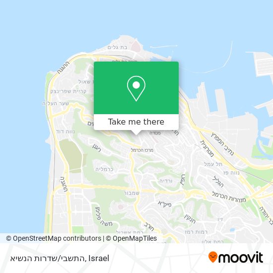 התשבי/שדרות הנשיא map