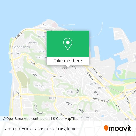 ציונה טוך טיפולי קוסמטיקה בחיפה map