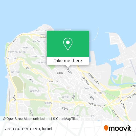 פאב המרפסת חיפה map
