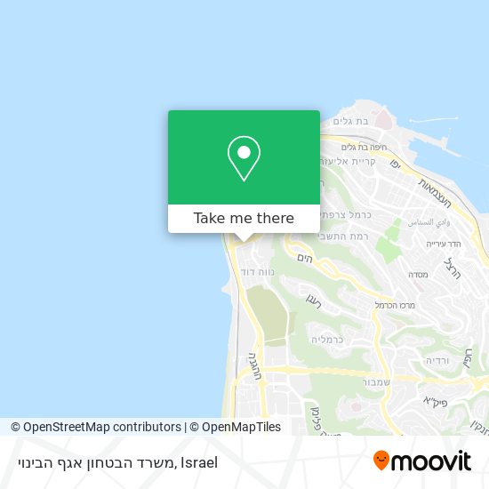 משרד הבטחון אגף הבינוי map