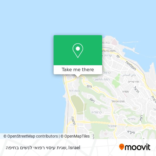 שגית עיסוי רפואי לנשים בחיפה map