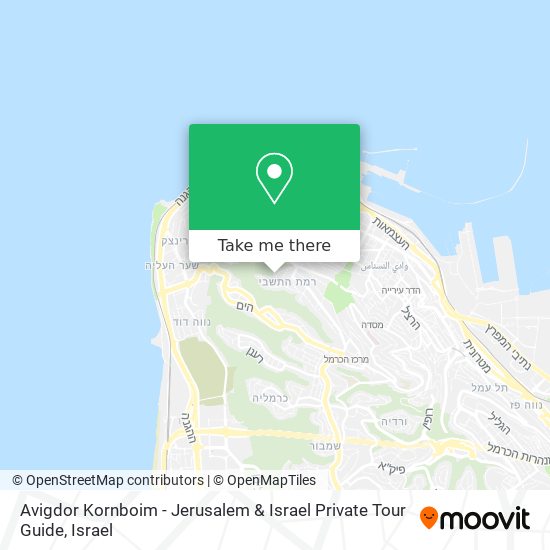 Avigdor Kornboim - Jerusalem & Israel Private Tour Guide map