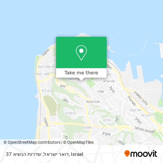 דואר ישראל, שדרות הנשיא 37 map