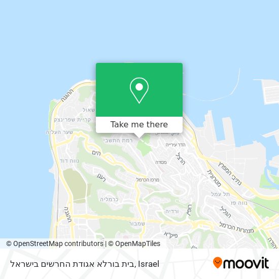 בית בורלא אגודת החרשים בישראל map