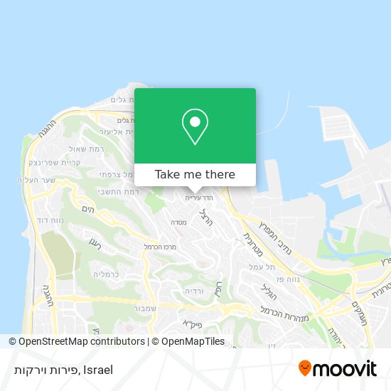 פירות וירקות map