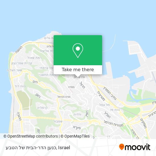 כנען הדר-הבית של הטבע map