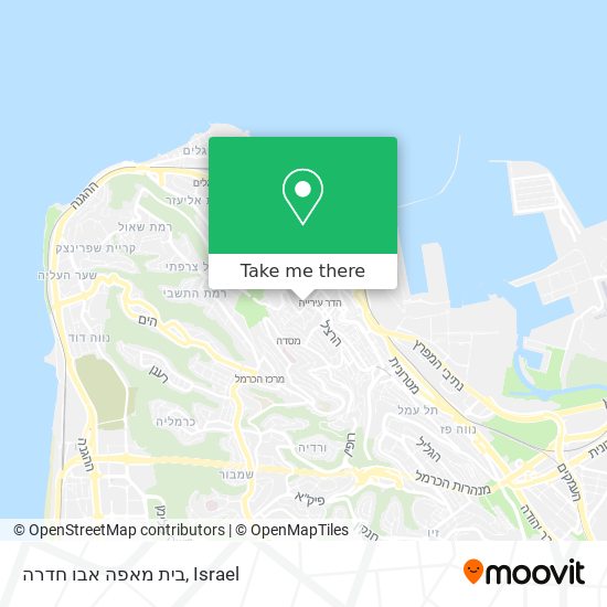 בית מאפה אבו חדרה map