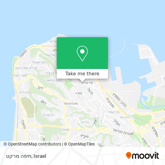 חיפה מרקט map