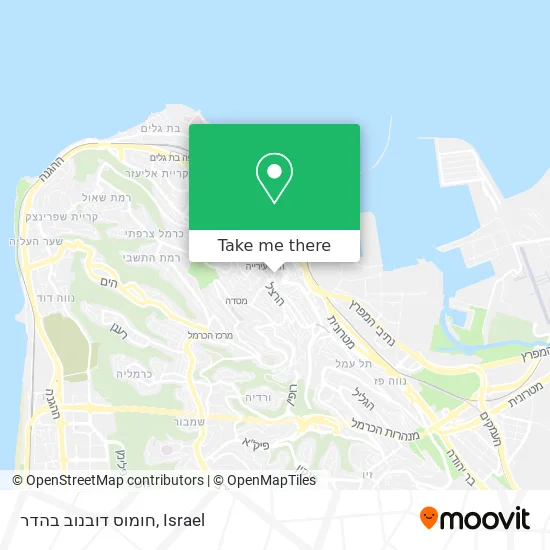Карта חומוס דובנוב בהדר