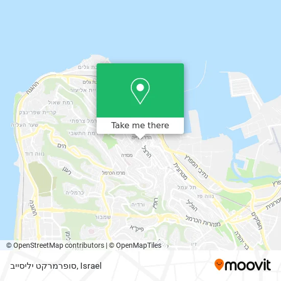 Карта סופרמרקט יליסייב