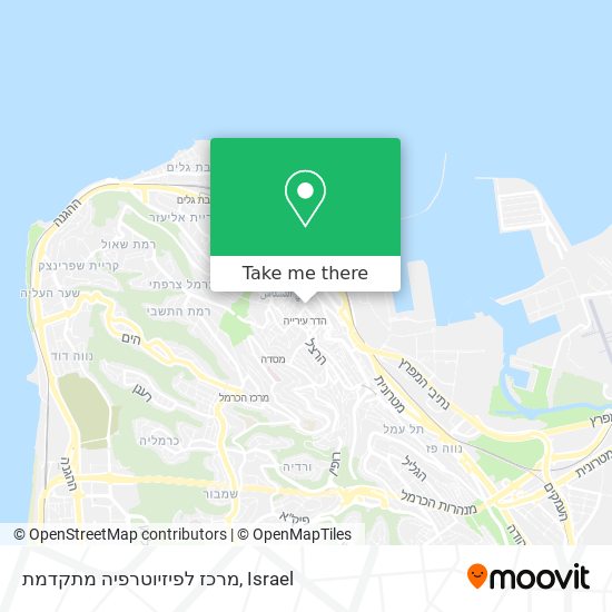 מרכז לפיזיוטרפיה מתקדמת map