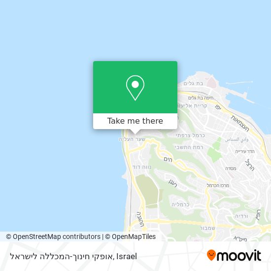 אופקי חינוך-המכללה לישראל map