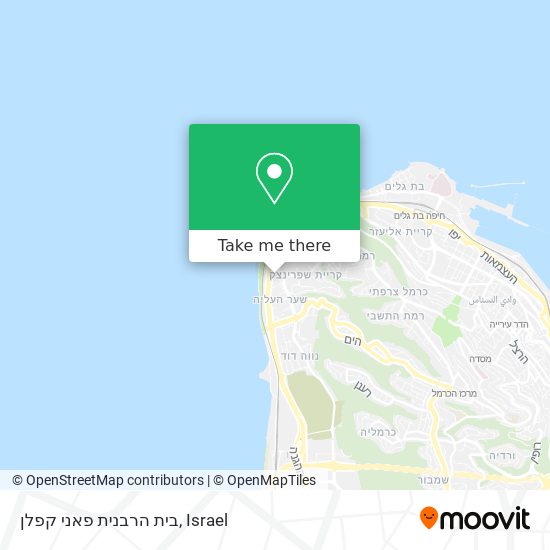 Карта בית הרבנית פאני קפלן