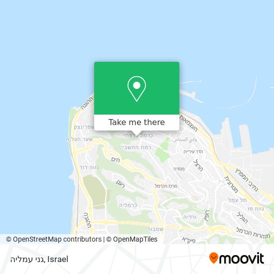 גני עמליה map