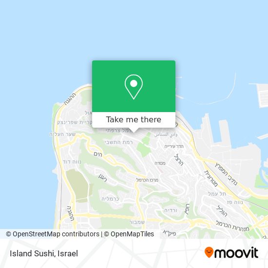 Island Sushi map