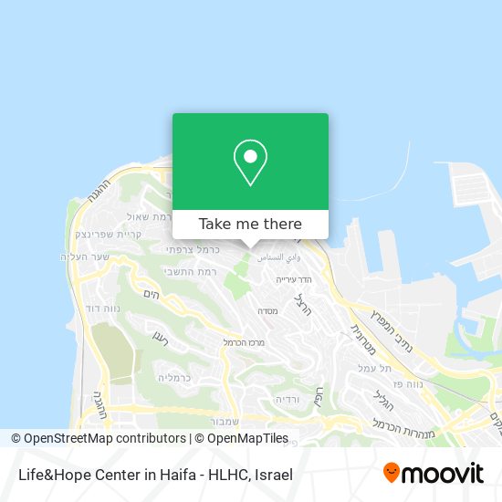 Life&Hope Center in Haifa - HLHC map