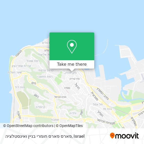 פארס פארס חומרי בניין ואינסטלציה map