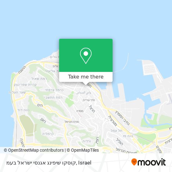קוסקו שיפינג אגנסי ישראל בעמ map