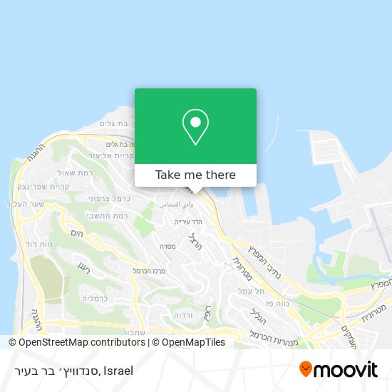 סנדוויץ׳ בר בעיר map