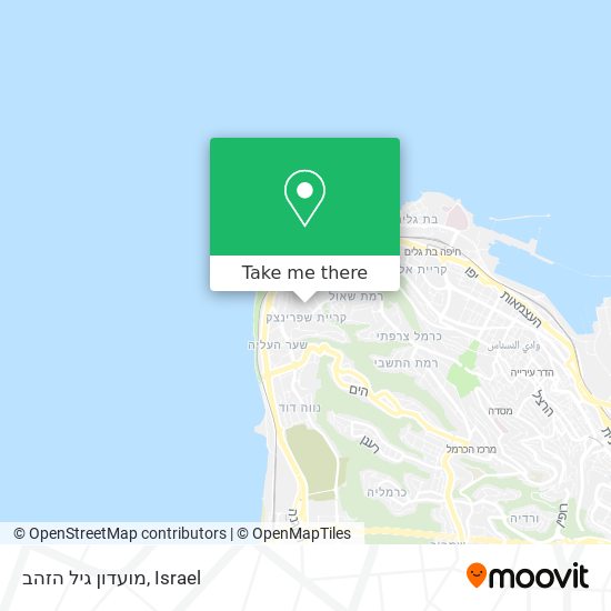 מועדון גיל הזהב map