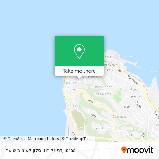 דניאל רוזן סלון לעיצוב שיער map