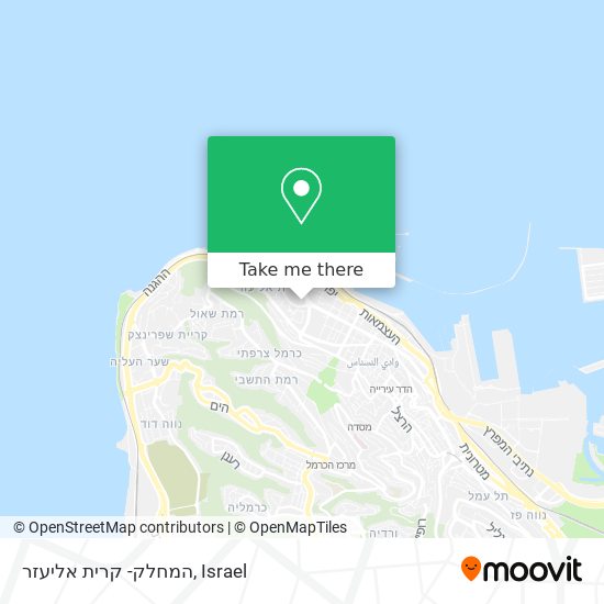 המחלק- קרית אליעזר map