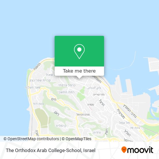 The Orthodox Arab College-School map