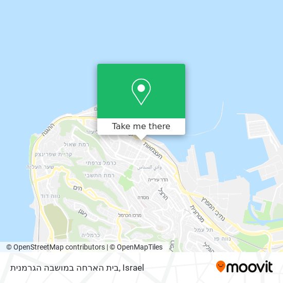 בית הארחה במושבה הגרמנית map