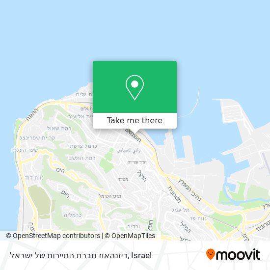 דיזנהאוז חברת התיירות של ישראל map