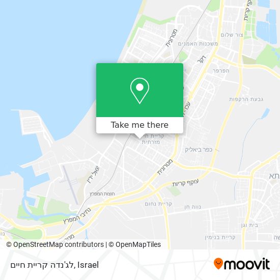 לג'נדה קריית חיים map