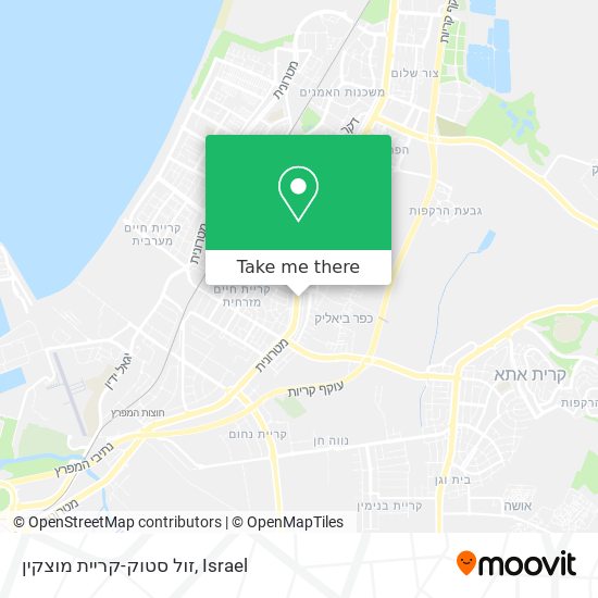 זול סטוק-קריית מוצקין map