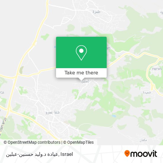 عيادة د.وليد حسنين-عبلين map