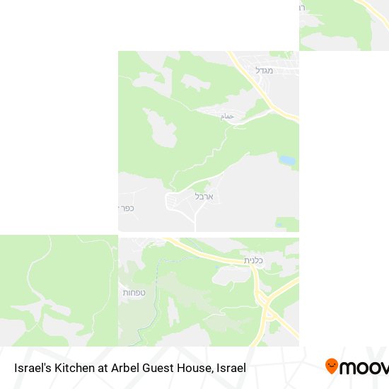 Israel's Kitchen at Arbel Guest House map