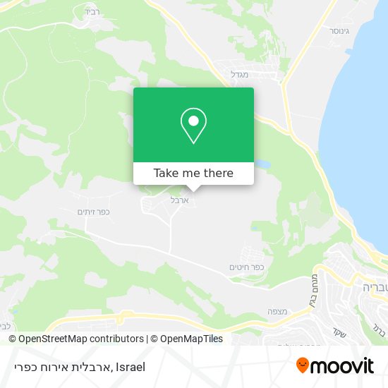 ארבלית אירוח כפרי map