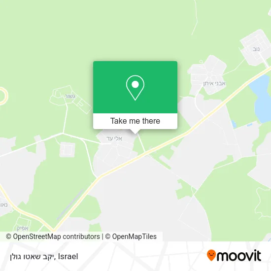 Карта יקב שאטו גולן