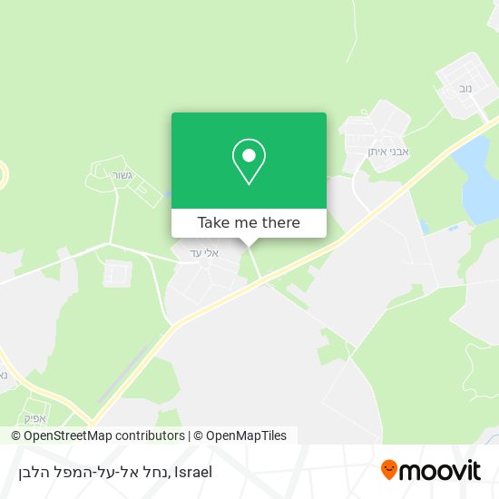 נחל אל-על-המפל הלבן map