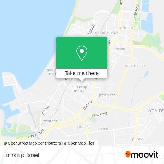 גן נופרים map