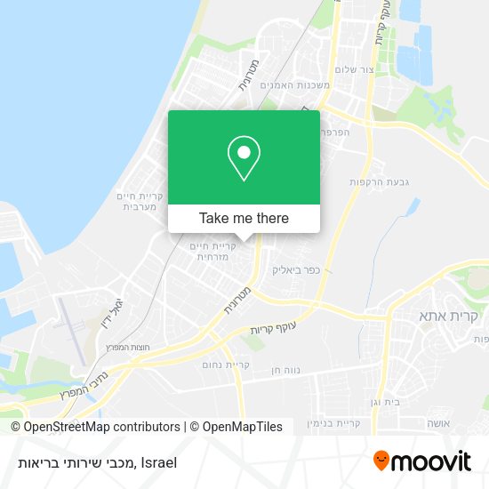 מכבי שירותי בריאות map