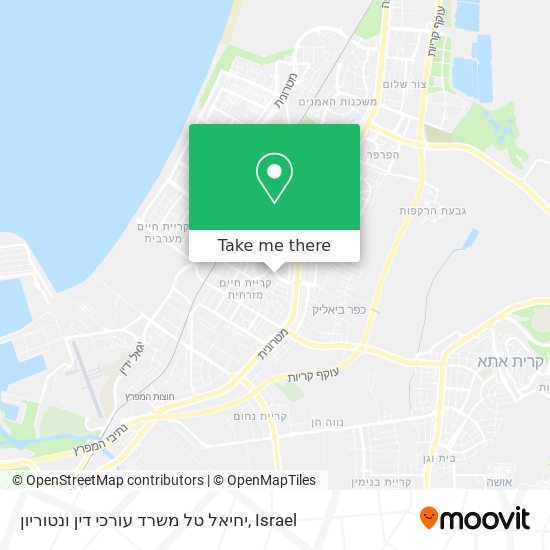 יחיאל טל משרד עורכי דין ונטוריון map